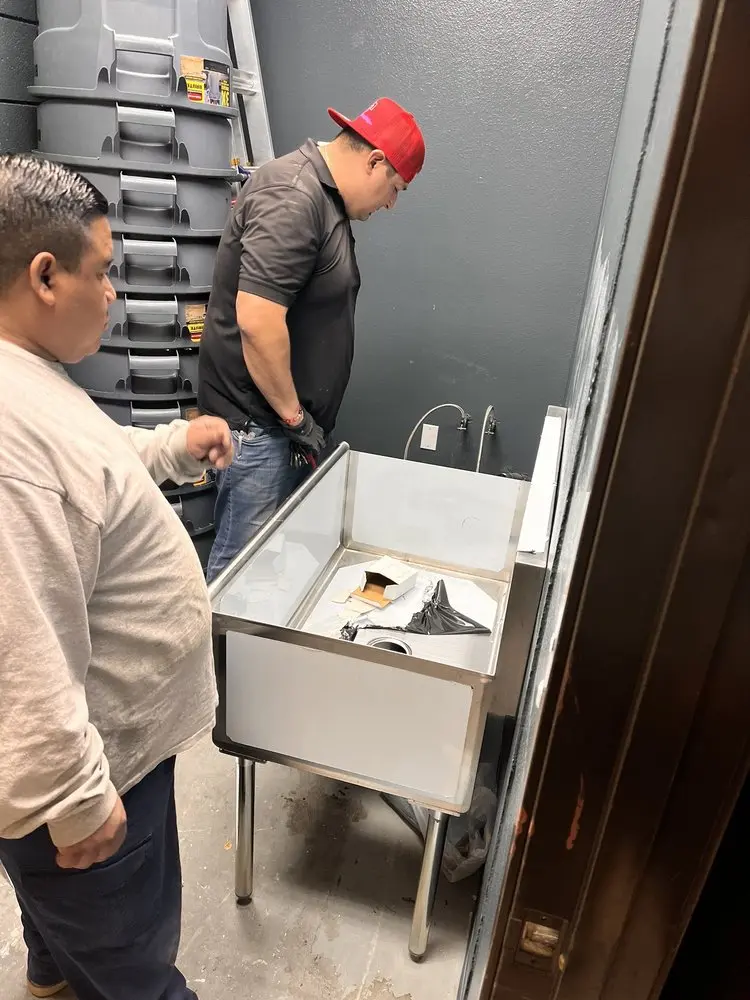 Commercial plumbing and sink installation in San Antonio