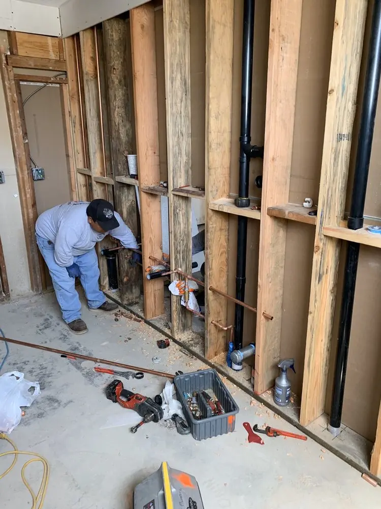 Commercial rough-in plumbing for Trenchless Sewer Repair in San Antonio